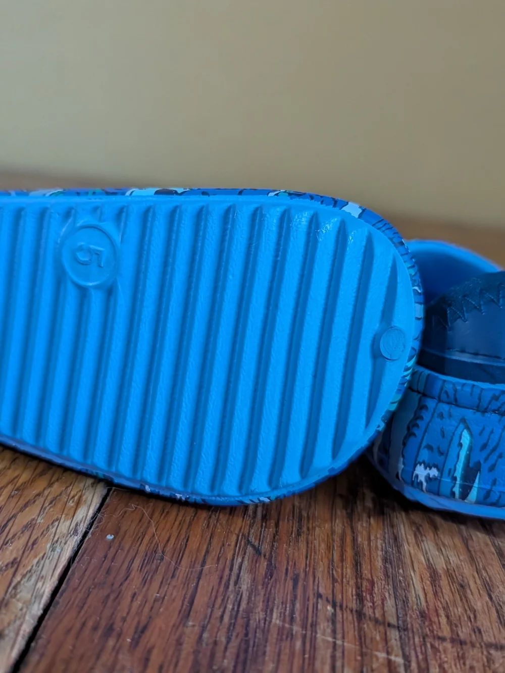Cat & Jack Blue Shark-Pattern Kids Water Shoes